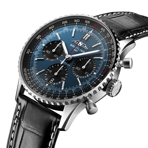 breitling navitimer 41 blue dial|breitling b01 movement reviews.